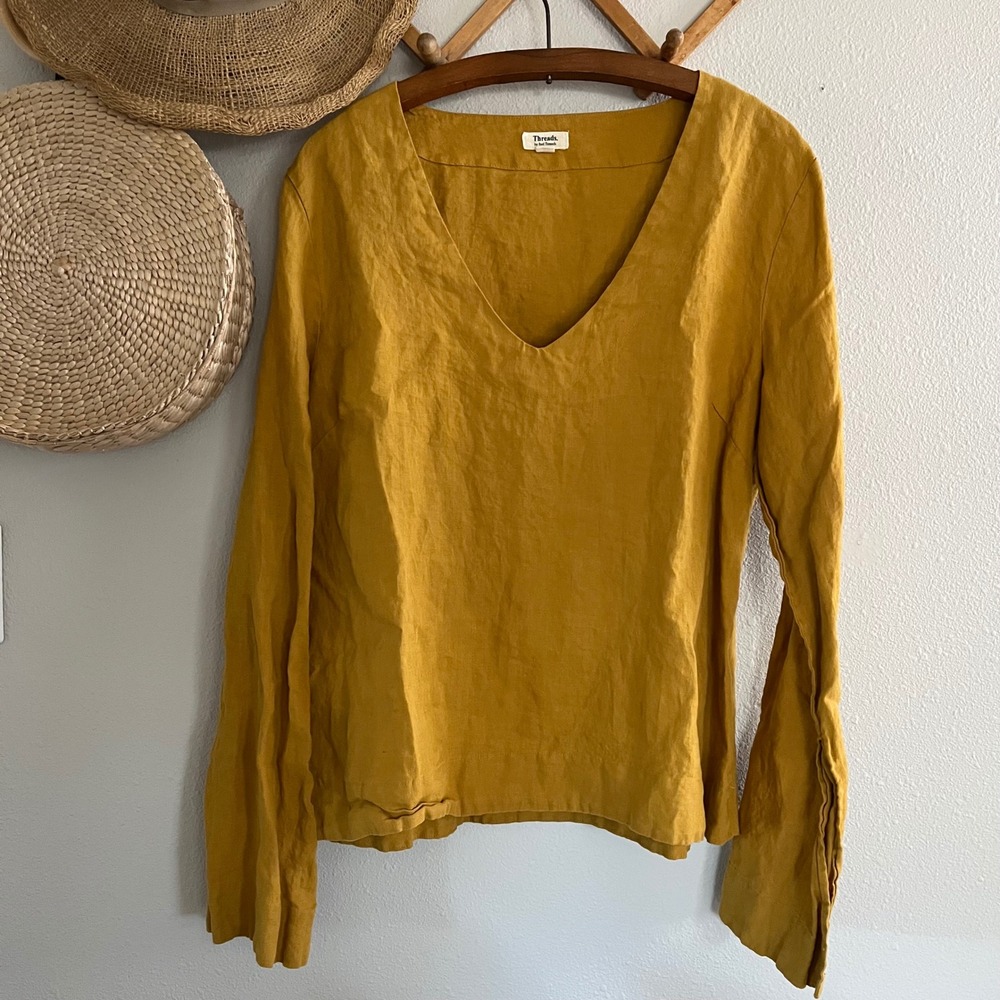Threads Bed Threads 100% Flax Linen Top